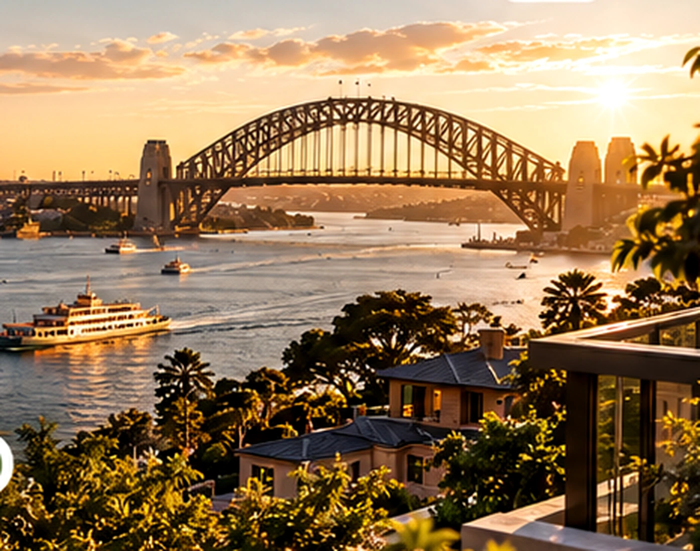 Sydney Harbour Bridge at golden hour